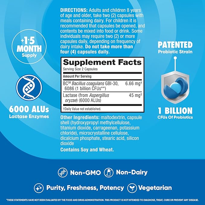 Digestive Advantage Probiotics + Lactase Digestive 96ct