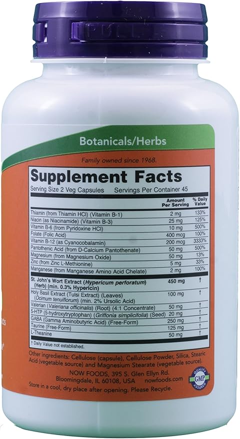 Now Foods Mood Support With St 180
