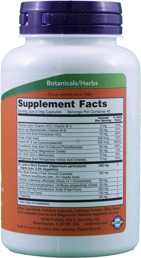 Now Foods Mood Support With St 180