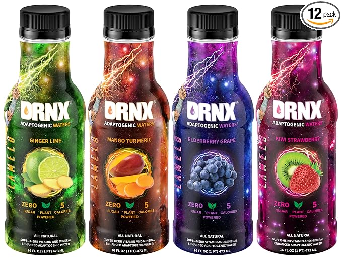 DRNX 12 Pack Adaptogenic Waters Complete 5 Calories