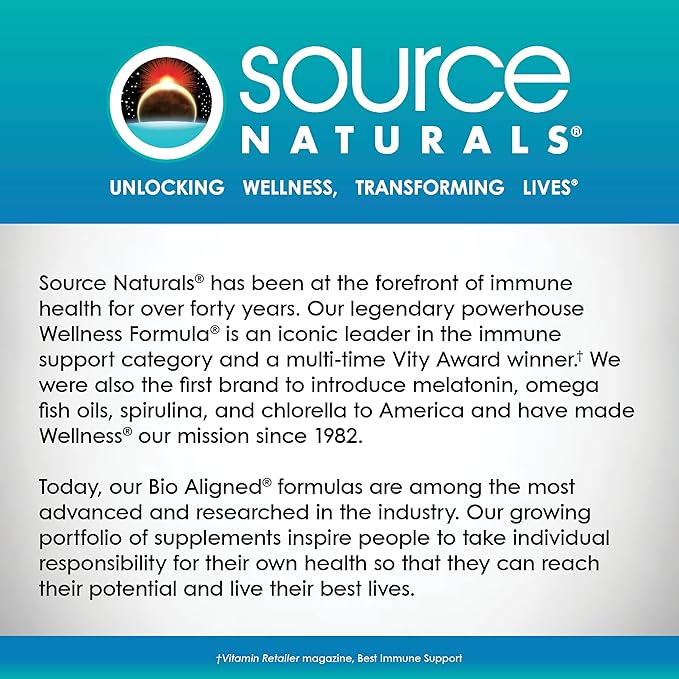 Source Naturals L-Tryptophan with Coenzyme B-6 500mg 60 Tablets