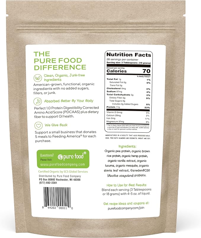 Plant Based Protein Powder with Probiotics