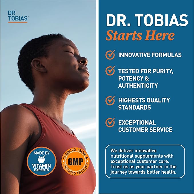Dr. Tobias Vegan Omega 3 Supplement 1400mg Algae 420mg DHA, 210mg EPA 60 Capsules, 30 Servings