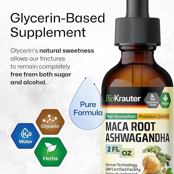 Maca Root and Ashwagandha Tincture 2 Fl.Oz.