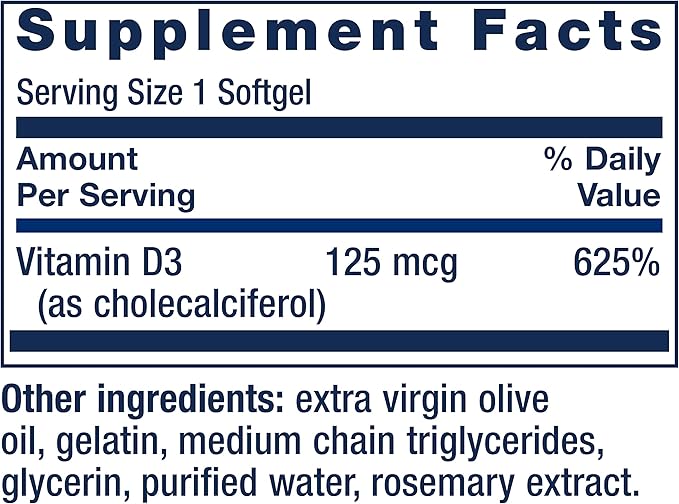 Life Extension DHEA 25mg Hormone Balance & Vitamin D3 5000IU Bone Health - 100 Capsules & 60 Softgels
