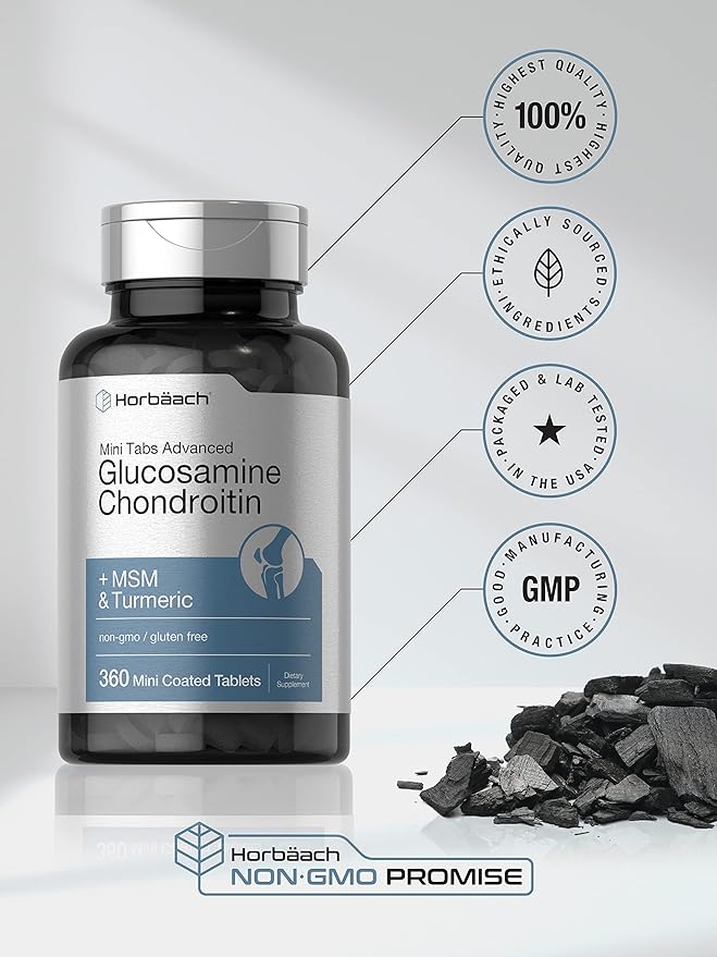 Horbäach Glucosamine Chondroitin MSM Turmeric 360 Mini