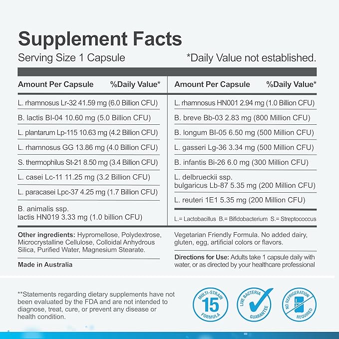 Life-Space Premium Broad Spectrum Probiotics, 32 15 Diverse 4 Billion 2-Month Serving 60 Capsules