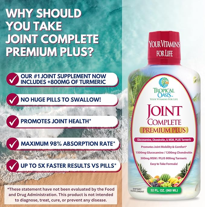 Joint Complete Premium Premium Plus 800mg Turmeric 98% Max 32oz, 32 32 serv