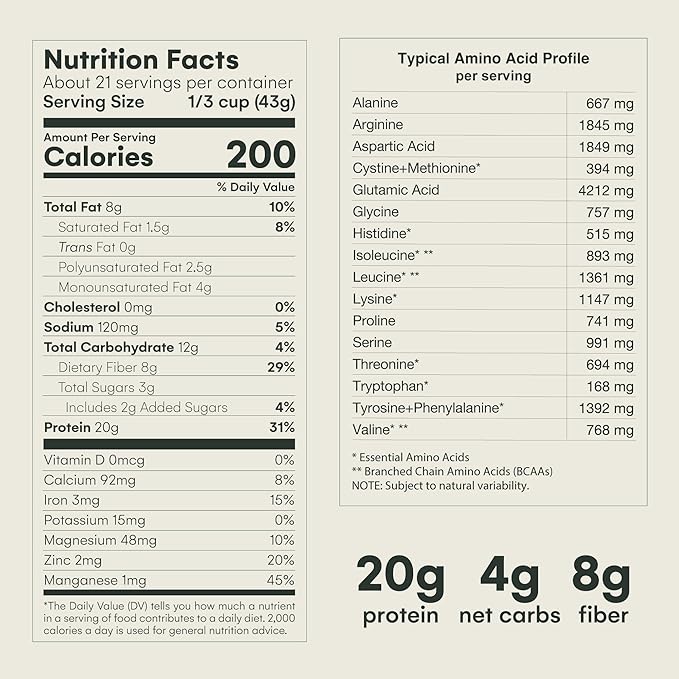 Mikuna Vegan Protein Powder (Vanilla, 21 Servings) - Plant Based Chocho Superfood Protein - Dairy Free Protein Powder Packed with Vitamins, Minerals & Fiber - Gluten, Keto & Lectin-Free
