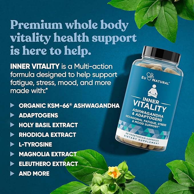 Vitality Cortisol Manager – Fight Fatigue, 60 Veg