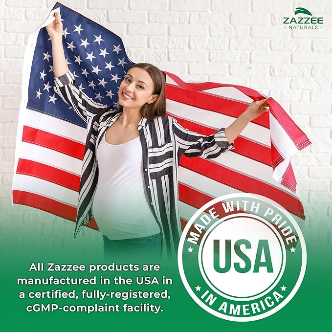 Zazzee Extra Strength Prenatal DHA 500 180 Enteric 1000 mg 3’s, 1000 1000 UI D3, Burp
