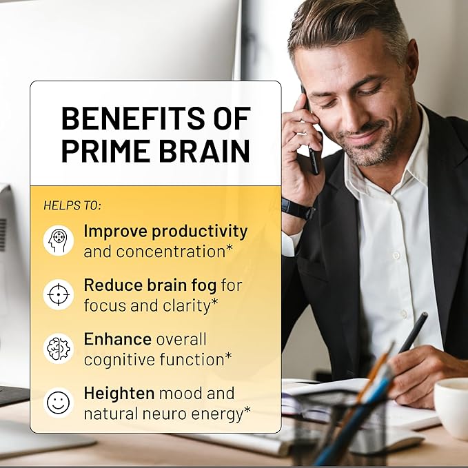 Prime Brain Supplement B12 & 30 Vegan