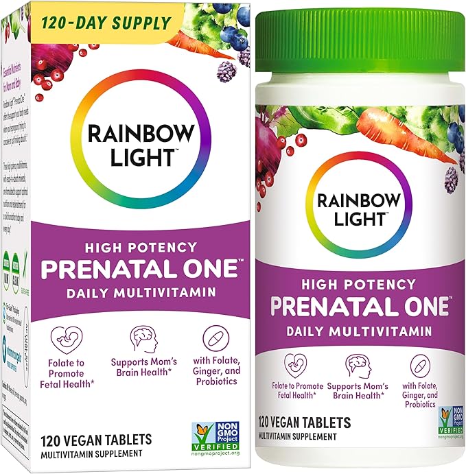 Rainbow Light High-Potency Prenatal One Multivitamin, 120 Count