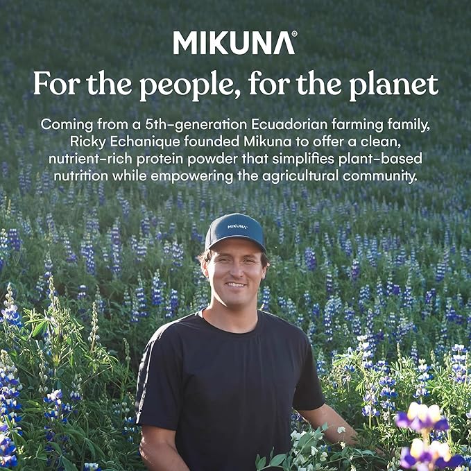 Mikuna Vegan Protein Powder (Vanilla, 21 Servings) - Plant Based Chocho Superfood Protein - Dairy Free Protein Powder Packed with Vitamins, Minerals & Fiber - Gluten, Keto & Lectin-Free