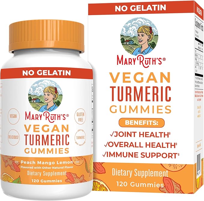 MaryRuth Organics Turmeric Gummies 250 mg 120 Count