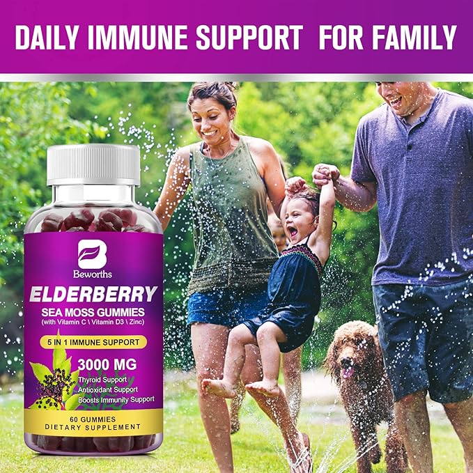 Elderberry Gummies & Irish Sea Moss, D3, Multivitamin
