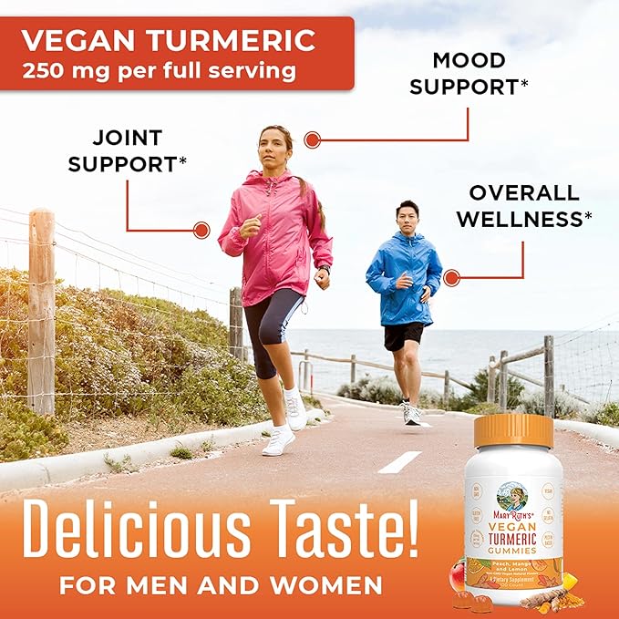 MaryRuth Organics Turmeric Gummies 250 mg 120 Count