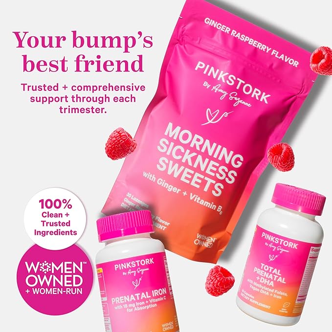 Pink Stork Prenatal Probiotics for Women B6 and 30 Capsules