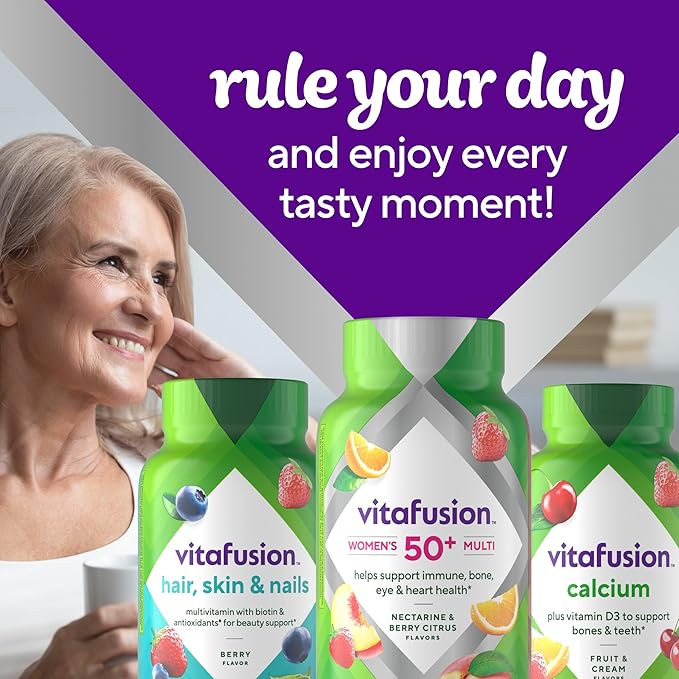 Vitafusion Women's 50+ Daily Multivitamin, Gummy Vitamins, 120 Ct