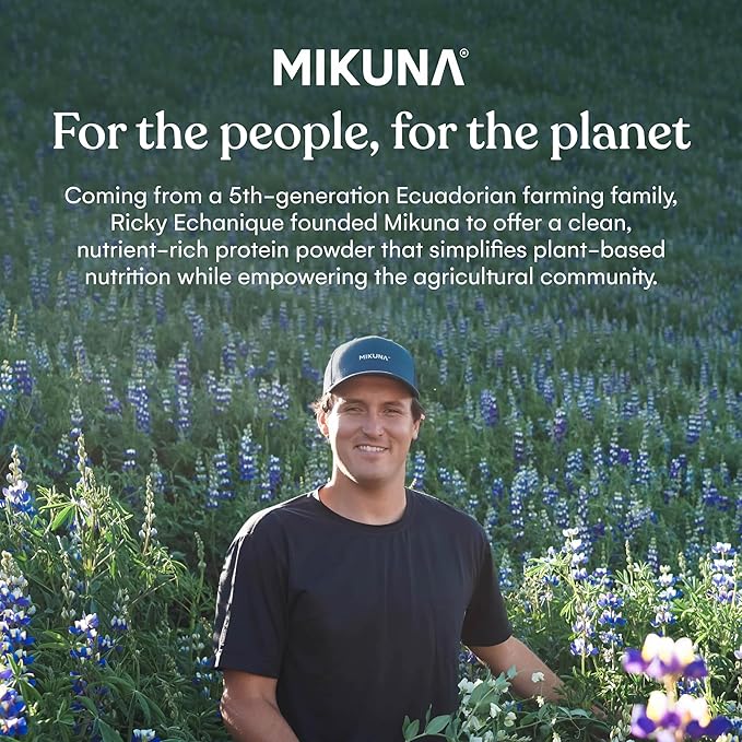 Mikuna Vegan Protein Powder (Cacao, 15 Servings) - Plant Based Chocho Superfood Protein - Dairy Free Protein Powder Packed with Vitamins, Minerals & Fiber - Gluten, Keto & Lectin-Free