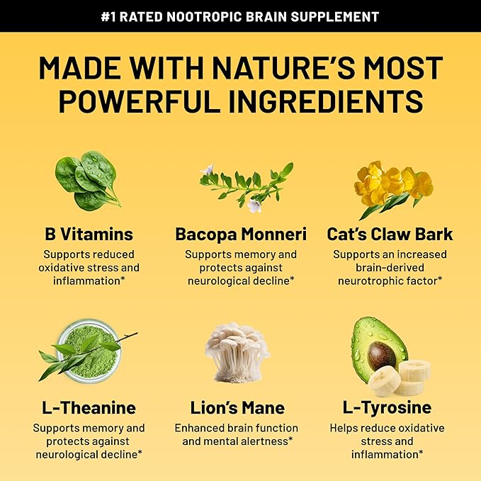Prime Brain Supplement B12 & 30 Vegan