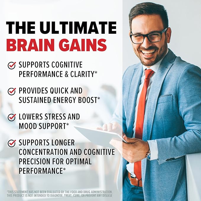 10X Health Focus Brain Supplements 60 Capsules