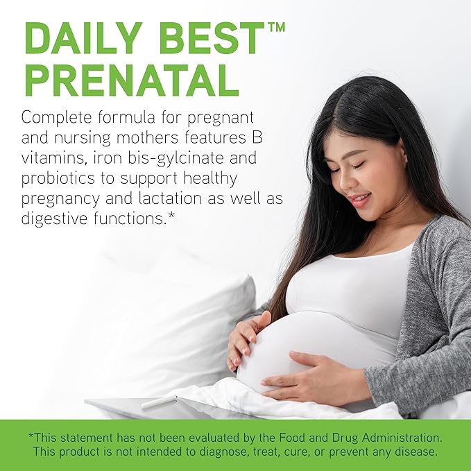 DAVINCI Labs Daily Best Prenatal with Probiotics 60 Capsules (30-Day Supply)