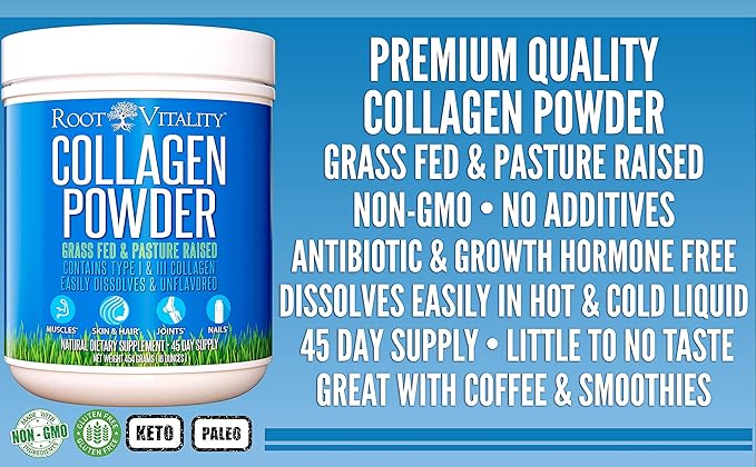 Root Vitality Collagen Peptides Powder (45 Servings)