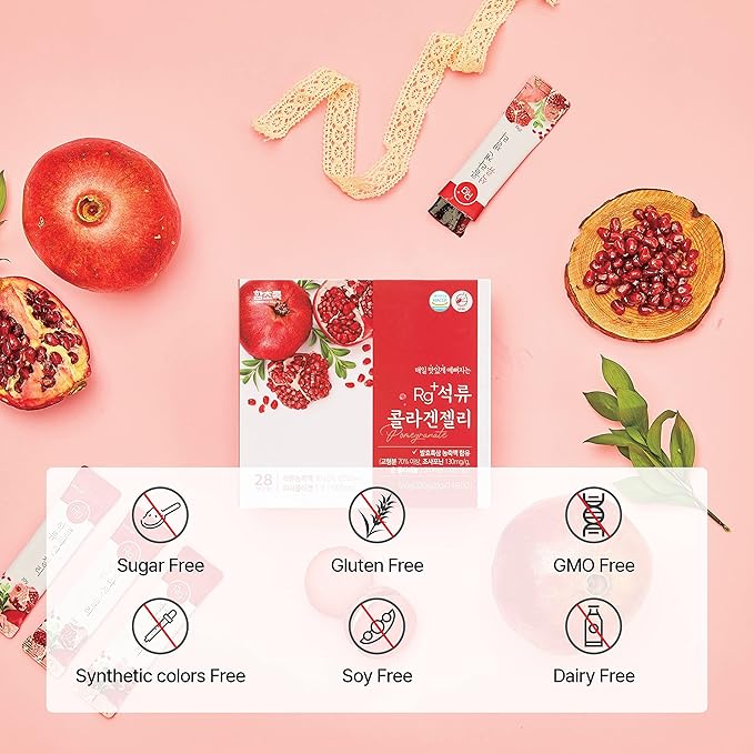 Rg+ Anti-Aging Korean-Beauty Pomegranate Collagen Jelly 20g x42 x42 stick/ (42)