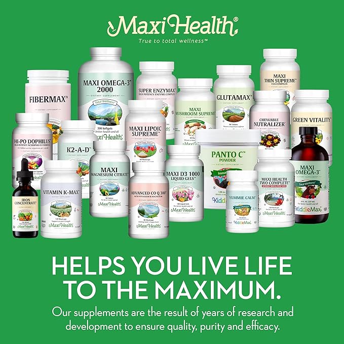 Maxi Health Calcium Magnesium Supplement D3 and (180 Tablets)