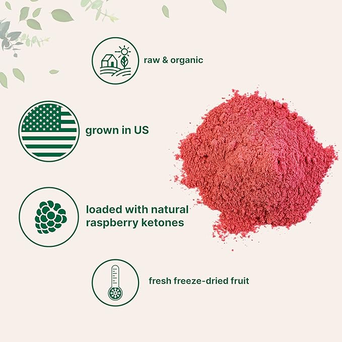 Organic Raspberry Juice powder, 8oz 100% Natural