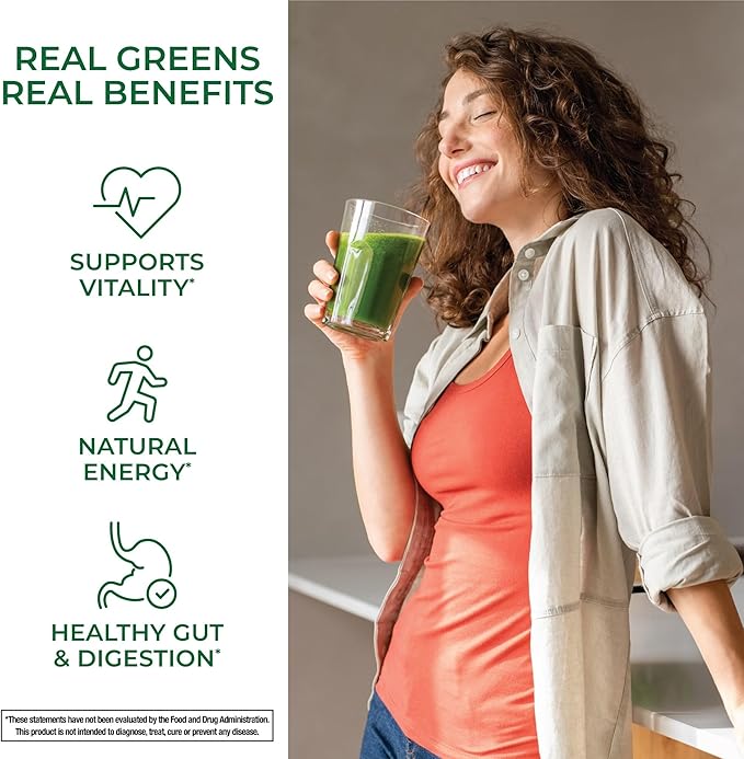 COUNTRY FARMS Super Greens Power Pack, 50 Organic Super Foods, Greens Powder with Probiotics for Gut Health & Bloating Relief, Supports Energy, Unflavored & Berry, 40 Serving