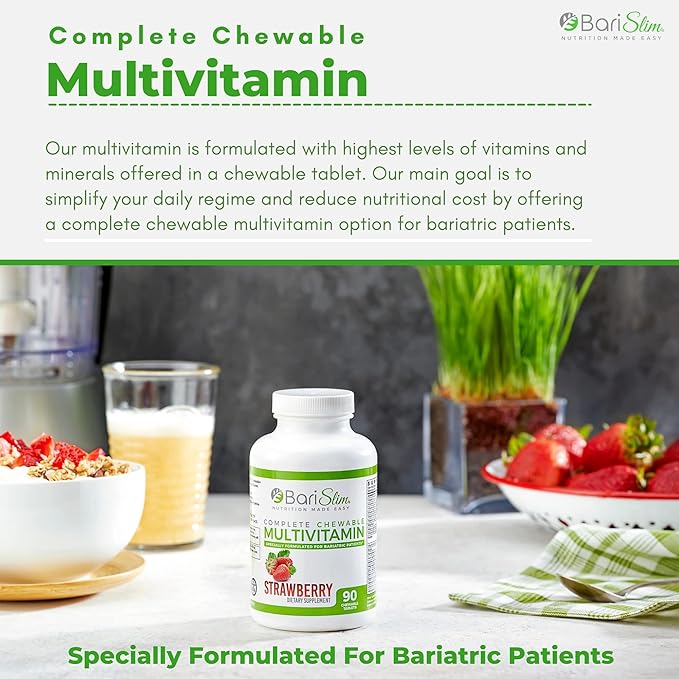 BariSlim Chewable Bariatric Multivitamin 45mg Iron