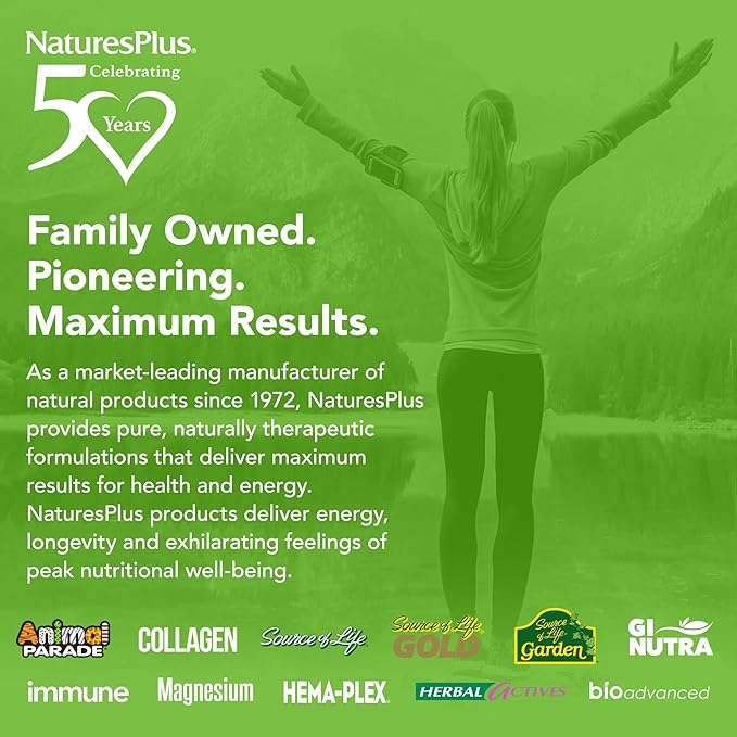 Natures Plus Source of Life Prenatal 800 mcg 90 Vegetarian 45 Servings