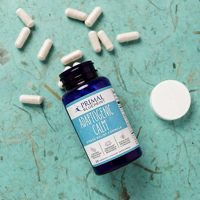 Primal Blueprint Adaptogenic Calm, Plant-Based Adaptogen 30 Count