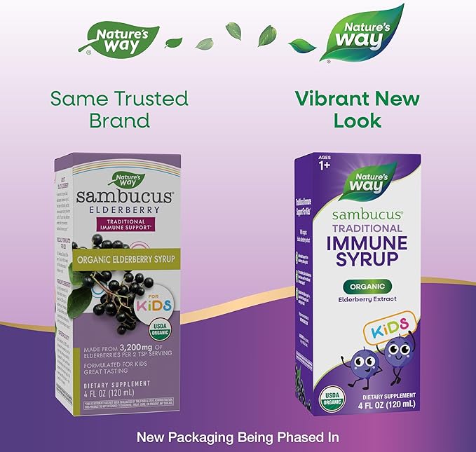 Nature's Way Sambucus Elderberry Traditional Immune 1+, Traditional 4 Fl