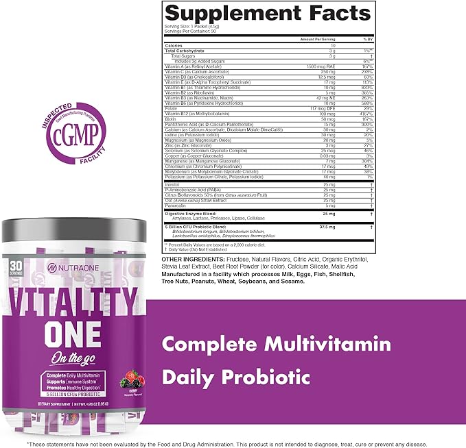 NutraOne VitalityOne on The Go (Berry)