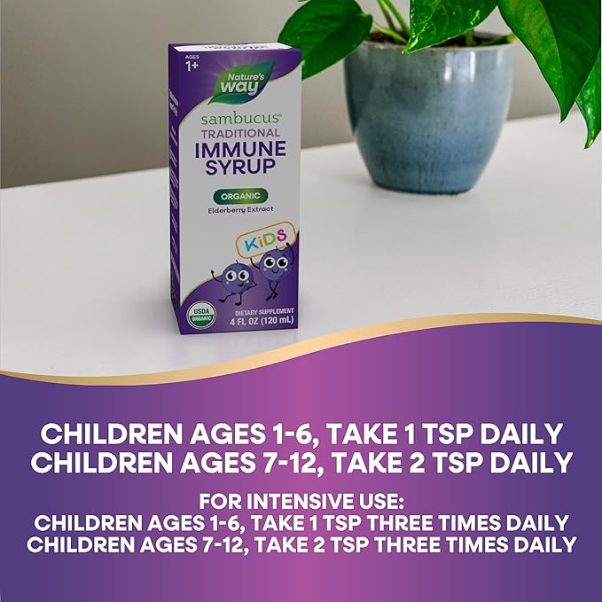 Nature's Way Sambucus Elderberry Traditional Immune 1+, Traditional 4 Fl