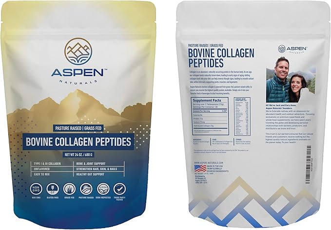 Aspen Naturals Grass FED Bovine Collagen 5lb -