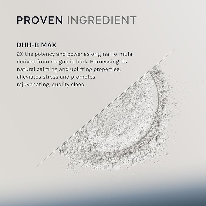 DHH-B Max - Extra Strength Mood Support Supplement - Magnolia Bark Extract with Honokiol - Sleep Aid, Promotes Relaxation, Calm, Stress Relief - 30 Capsules (1 Month Supply)