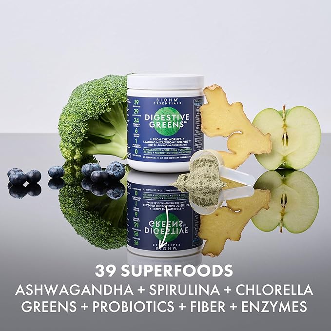 BIOHM Essential Digestive Greens, Green Superfood