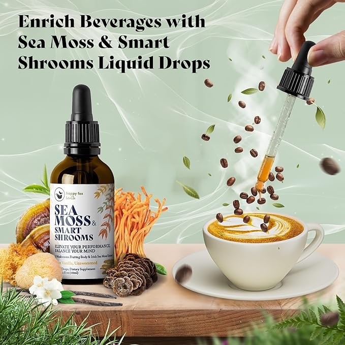 Organic Irish Sea Moss Liquid Drops 7 Adaptogenic