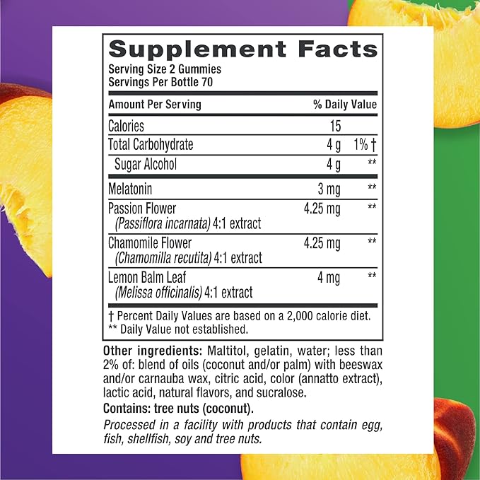 Vitafusion Melatonin Gummy Vitamins, 140 Count 1)