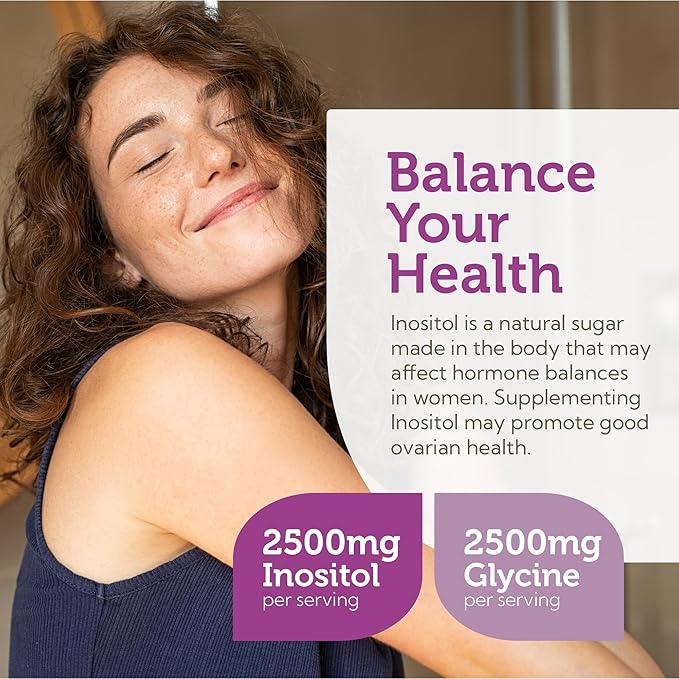 Zahler Inositol & Glycine Supplement Powder - Mood & Nervous System Support Supplements for Women - Hormone Balance & Healthy Ovarian Function - Kosher, Gluten Free, Dairy Free, Soy Free 11.5 Oz
