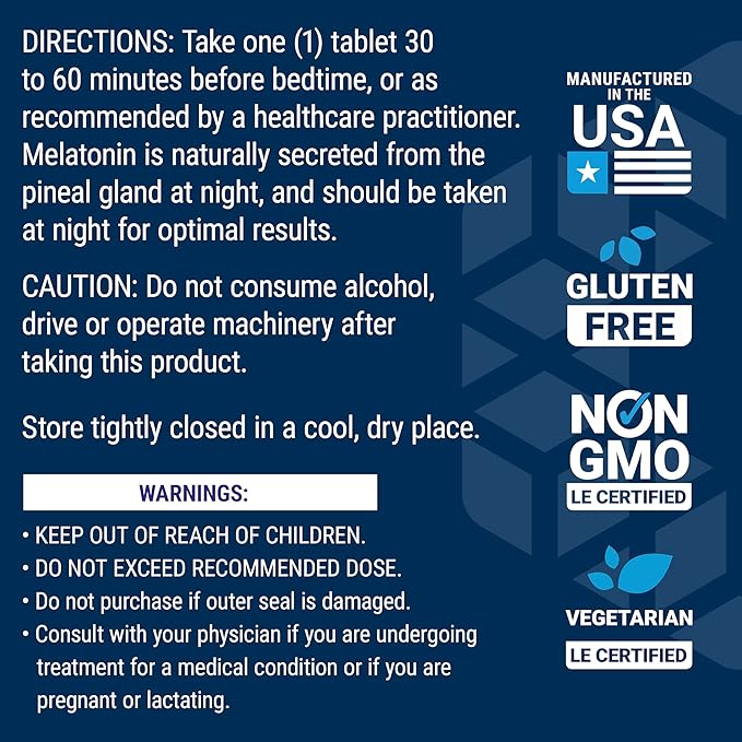 Life Extension Melatonin 6 Hour Timed 3 mg 60 Count