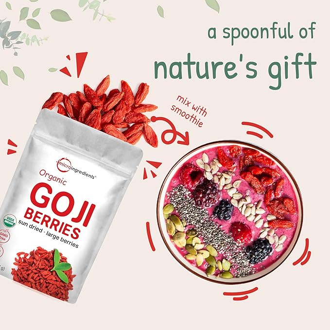 Organic Goji Berries, 32 Ounces 100% Natural