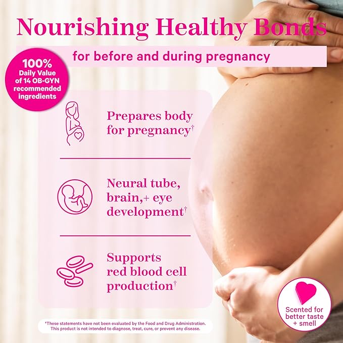 Pink Stork Total Prenatal Vitamins 3 Month 180 Capsules