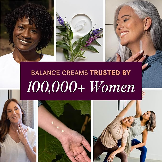 Wild Yam Cream for Hormone Balance | 3450mg Wild Yam for Herbal Menopause & PMS Support | Enriched with Vitex, Black Cohosh, Lavender & More | Estrogen & Progesterone Free Balancing Cream | 4 Oz.