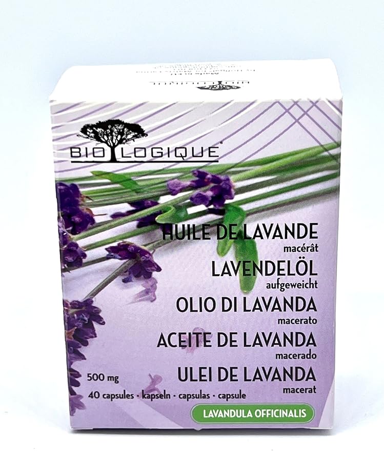Lavender Pure Oil 500mg, 100% Pure 40 softgel