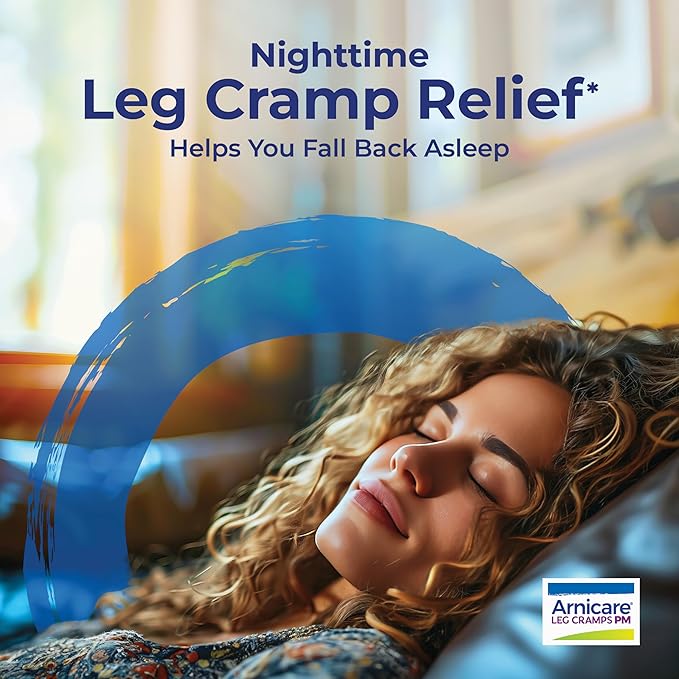 Boiron Arnicare Leg Cramps PM for Nighttime Relief from Cramping and Stiffness in Feet or Calves - 60 Tablets